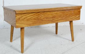 VINTAGE RETRO TEAK WOOD VENNER SEWING BOX