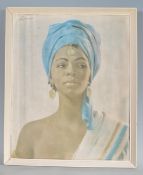 WALTER LAMBERT - BLUE BANDANA - RETRO VINTAGE PRINT
