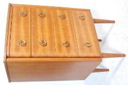 RETRO VINTAGE TEAK VENEER BEDSIDE CHEST OF DRAWERS