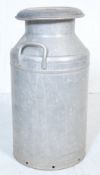 VINTAGE 20TH CENTURY MILK CHURN OF CYLINDRICAL FORM
