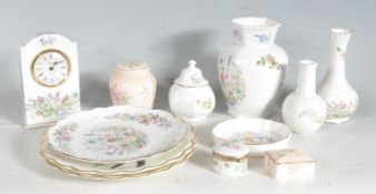 COLLECTION OF ROYAL WORCESTER AND AYNSLEY FINE BONE CHINA WARE
