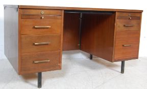 RETRO VINTAGE MID 20TH CENTURY TEAK WRITING DESK