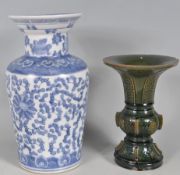TWO CHINESE ORIENTAL VASES