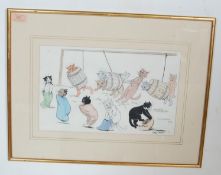 THE OBSTACLE RACE PICTURE PRINT BY LOUIS WAIN