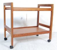 MID CENTURY DANISH INSPIRED TEAK WOOD TROLLEY
