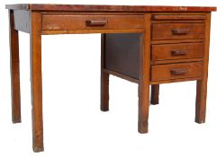 AIR MILITARY STYLE OAK FRAME OFFICE DESK