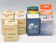 VINTAGE BICYCLES AND SPARES - COLLECTION OF BIKE HEADSET COMPONENTS.