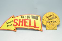 TWO VINTAGE STYLE ADVERTISING PLAQUES
