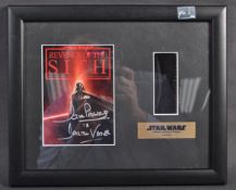 ESTATE OF DAVE PROWSE - AUTOGRAPHED FILM CEL DISPLAY