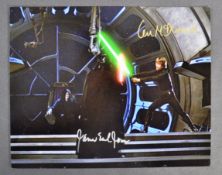 ESTATE OF DAVE PROWSE - JAMES EARL JONES & IAN MCDIARMID SIGNED PHOTO