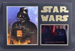 ESTATE OF DAVE PROWSE - STAR WARS AUTOGRAPH PRESENTATION
