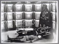 ESTATE OF DAVE PROWSE - EMPIRE STRIKES BACK DUAL SIGNED 16X12