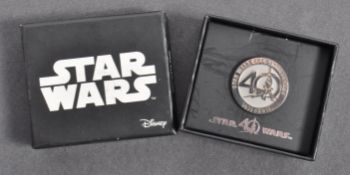 ESTATE OF DAVE PROWSE - MR PROWSE'S PERSONAL 40TH ANNIVERSARY PIN BADGE