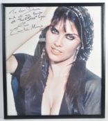 ESTATE OF DAVE PROWSE - CAROLINE MUNRO - JAMES BOND LARGE SIGNED PHOTO