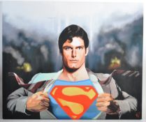 ESTATE OF DAVE PROWSE - SUPERMAN - ARTIST'S PRINT ON CANVAS