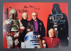 ESTATE OF DAVE PROWSE - TRIPLE SIGNED STAR WARS PHOTOGRAPH