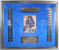 ESTATE OF DAVE PROWSE - STAR WARS - COSTUMING GROUP AWARD