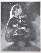 ESTATE OF DAVE PROWSE - STAR WARS FAN ART - OIL ON CANVAS PAINTING