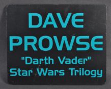 ESTATE OF DAVE PROWSE - CONVENTION APPEARANCE SIGN