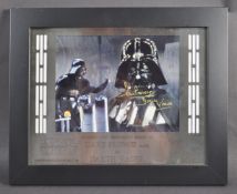 ESTATE OF DAVE PROWSE - LAZER MOUNT DISPLAY AUTOGRAPH PRESENTATION