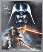 ESTATE OF DAVE PROWSE - LARGE DISNEY TRILOGY SIGNED PHOTO 16X20