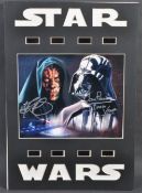 ESTATE OF DAVE PROWSE - VADER & MAUL DUAL SIGNED PRESENTATION