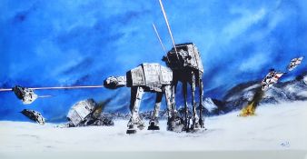 ESTATE OF DAVE PROWSE - S MOHAMED - STAR WARS CANVAS PRINT ARTWORK