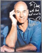 ESTATE OF DAVE PROWSE - STAR TREK - SIR PATRICK STEWART SIGNED PHOTO