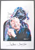 ESTATE OF DAVE PROWSE - SIGNED POP-ART DARTH VADER PRINT