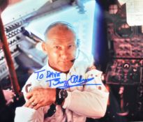 ESTATE OF DAVE PROWSE - BUZZ ALDRIN SIGNED PHOTOGRAPH