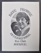 ESTATE OF DAVE PROWSE - PERSONAL FAN CLUB JOURNAL NO.1