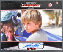 ESTATE OF DAVE PROWSE - JAKE LLOYD - CELEBRATION JAPAN SIGNED PHOTO