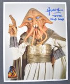 ESTATE OF DAVE PROWSE - STAR WARS - GERALD HOME SIGNED CELEBRATION PHOTOS