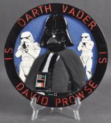 ESTATE OF DAVE PROWSE - DARTH VADER FAN ART PLAQUE