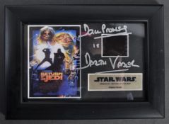 ESTATE OF DAVE PROWSE - AUTOGRAPHED FILM CEL DISPLAY