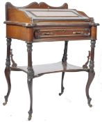 ANTIQUE 19TH CENTURY CONTINENTAL MAHOGANY LADIES DESK