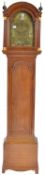 ANTIQUE 18TH CENTURY GEORGIAN OAK 8 DAY LONGCASE BY J HILL OF WISBECH