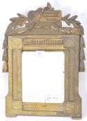 LATE 18TH CENTURY FRENCH CARVED GILT HANGING PIER MIRROR
