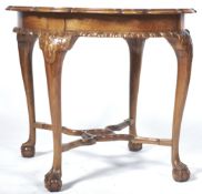 ANTIQUE STYLE WALNUT OYSTER VENEER CENTRE TABLE