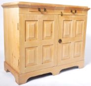 ANTIQUE IRISH PINE CABINET CHEST WITH INTERIOR DRAWERS