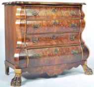ANTIQUE 18TH/19TH CENTURY WALNUT COMMODE BOMBE CHEST OF DRAWERS