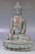 ANTIQUE 19T CENTURY CHINESE BRONZE FIGURE OF BUDDHA