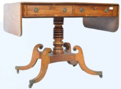 EARLY 19TH CENTURY GEORGIAN PRINCE OF WALES PLUME SOFA TABLE