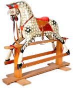 ANTIQUE PAINTED ROCKING HORSE BY J COLLINSON & SON