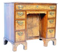 ANTIQUE 18TH CENTURY GEORGIAN WALNUT KNEEHOLE DESK