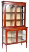 ANTIQUE EDWARDIAN SHOP DISPLAY CABINET / VITRINE