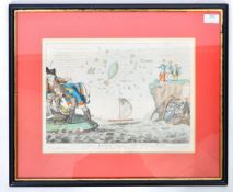 ANTIQUE POLITICAL SATIRE NAPOLEON BONNE FARTE PRINT