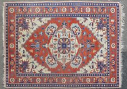 RETAILED BY MAPLE & CO ANTIQUE PERSIAN / ISLAMIC RUG