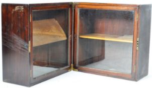 19TH CENTURY GEORGIAN MAHOGANY CASED CAMPAIGN CABINET