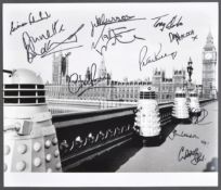 DOCTOR WHO - LARGE MULTI-SIGNED 12X14